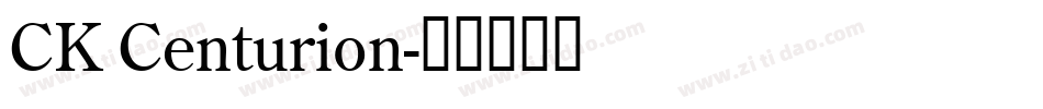CK Centurion字体转换